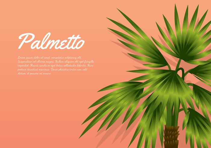 Palmetto melocotón del fondo del vector gratuito