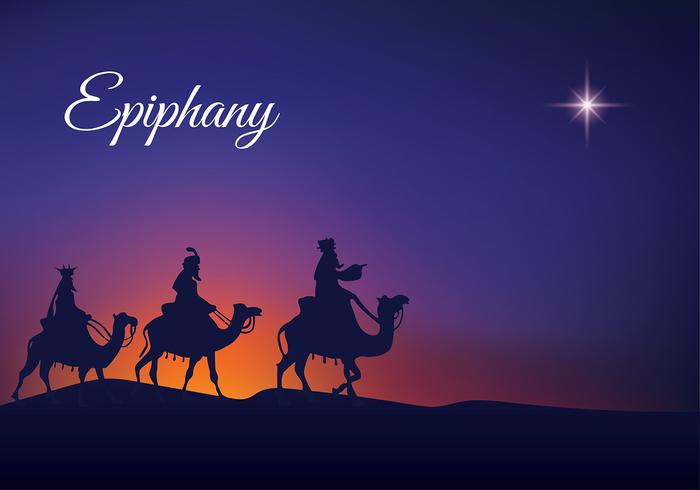 Epiphany Night Silhouette Free Vector