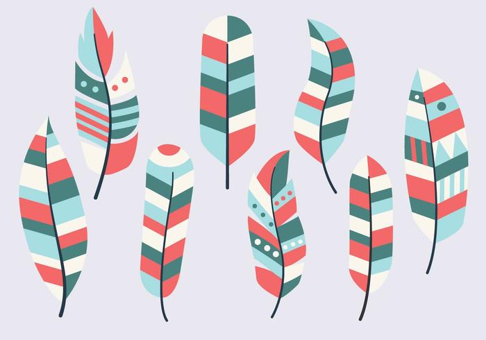 Free Feather Vintage Collection Vector