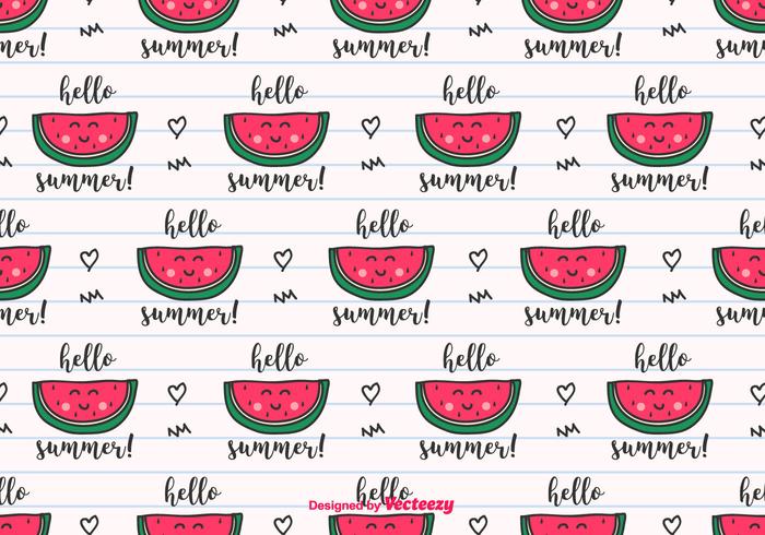 Hello Summer Vector Background