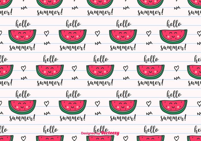 Hello Summer Vector Background