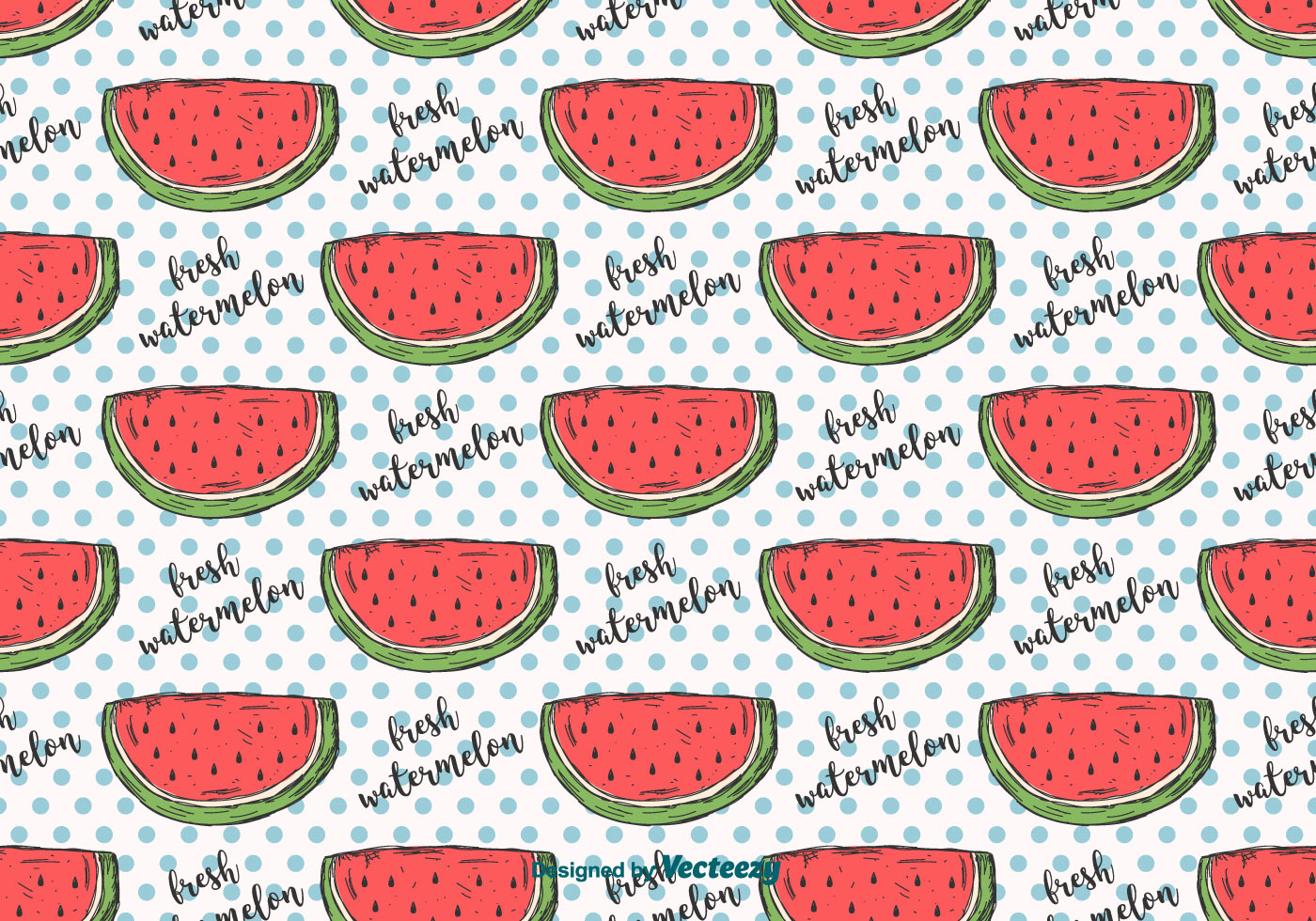 Download the Hand Drawn Watermelon Pattern 146525 royalty-free Vector from ...