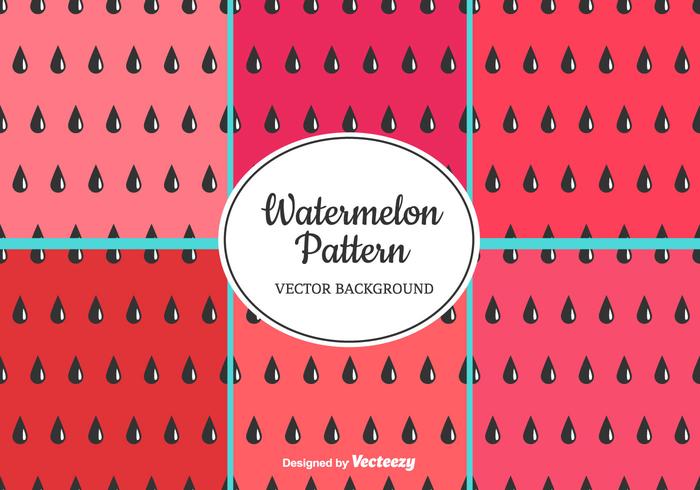 Watermelon Pattern Set vector