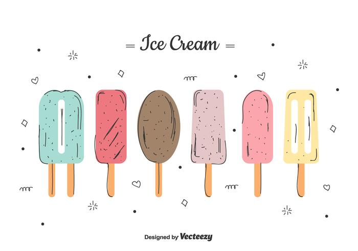 Helado Vector Set