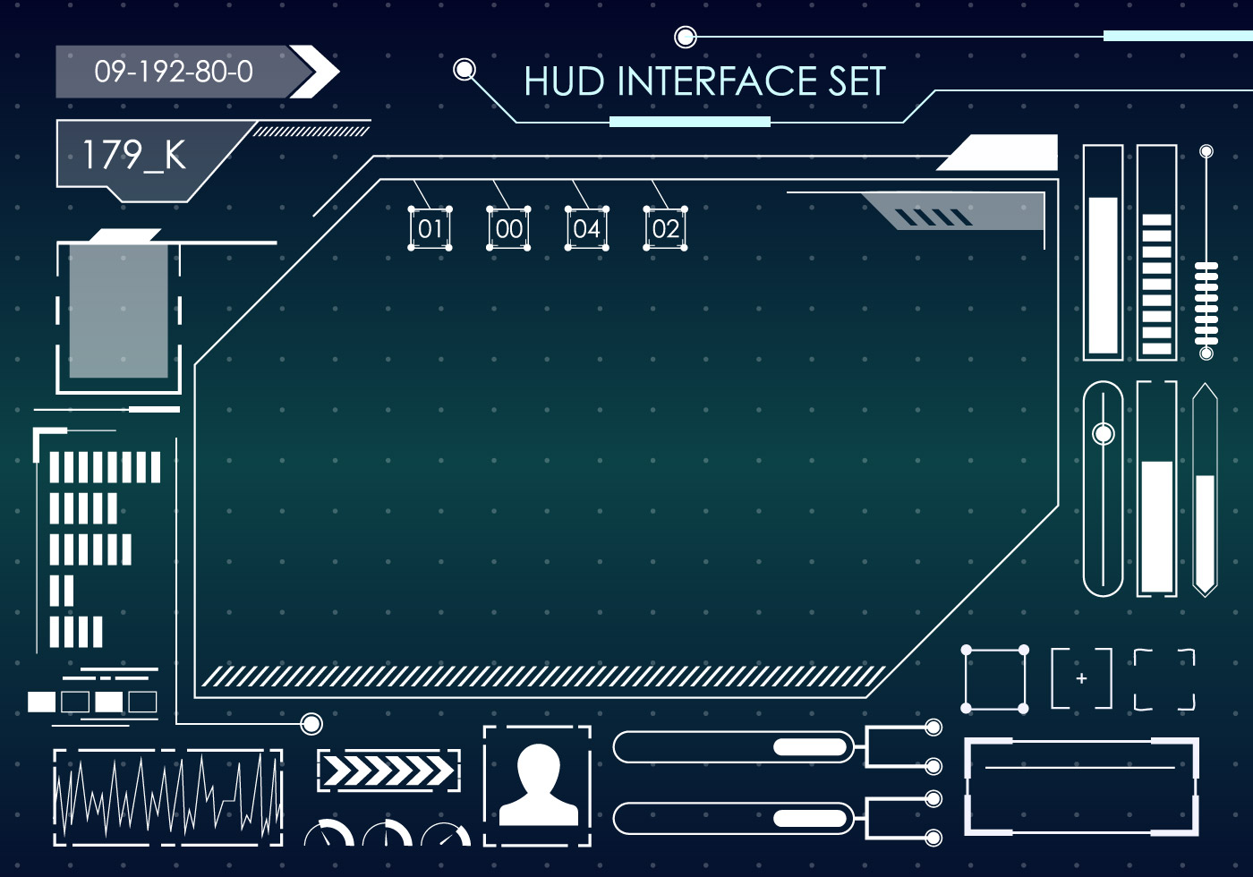 HUD Interface Set - Download Free Vectors, Clipart Graphics & Vector Art