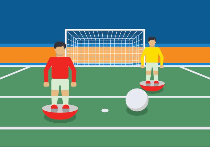 Subbuteo game illustration vector