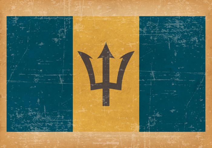 Grunge Style Flag of Barbados Grunge Style Flag of Barbados