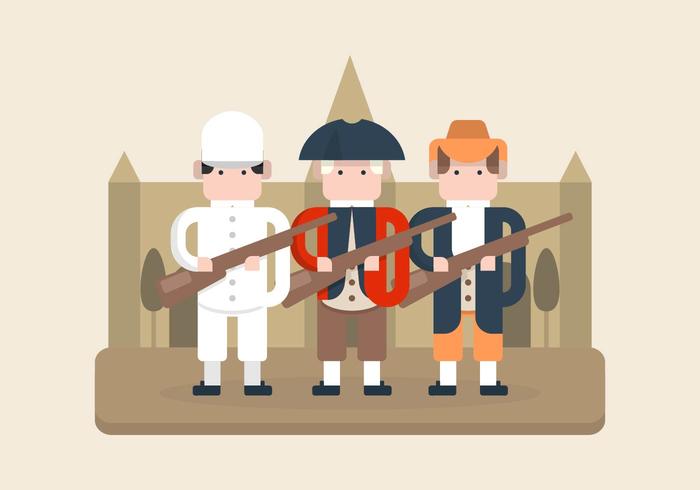 Colonial Illustration vector