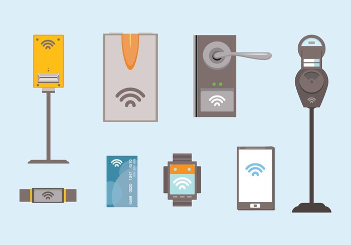 NFC Device Vectors NFC Device Vectors