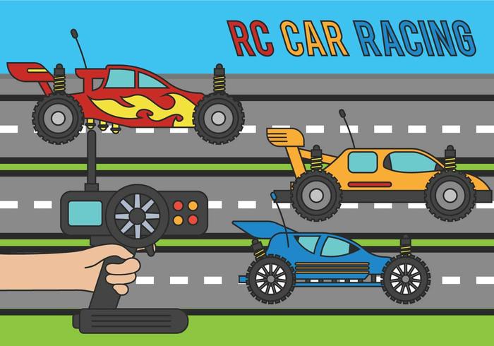 Ilustración del vector del coche de RC