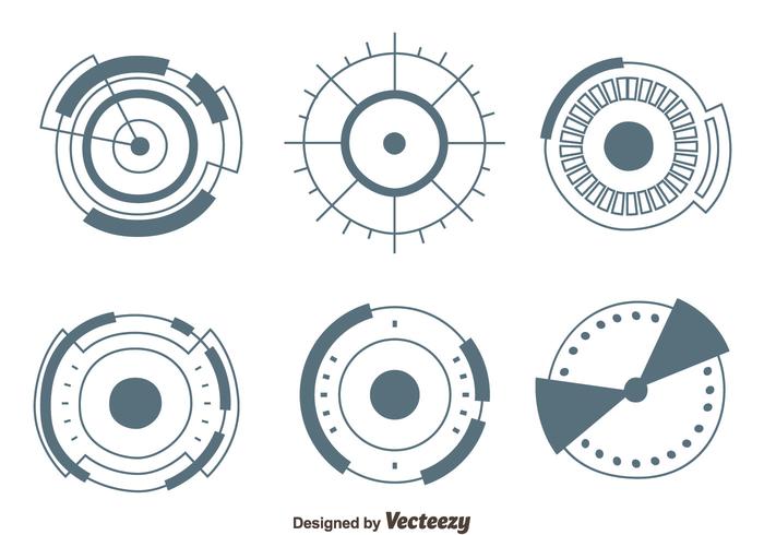 Hud Element Collection Vector