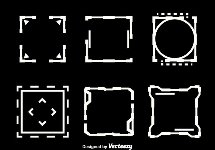 Square Hud Element Vectors