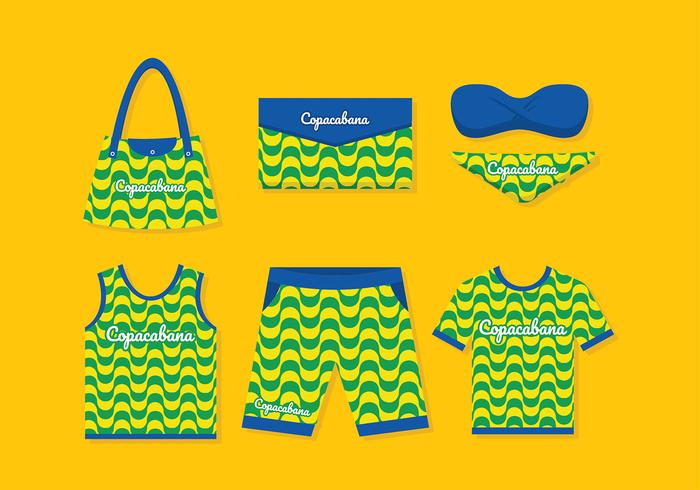 Copacabana Merchandise Free Vector Copacabana Merchandise Free Vector