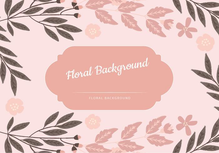 Vector Fondo floral rosado