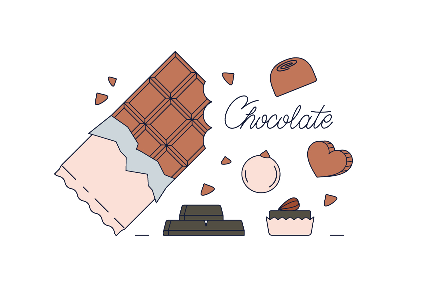 Free Chocolate Vector 146771 Vector Art at Vecteezy