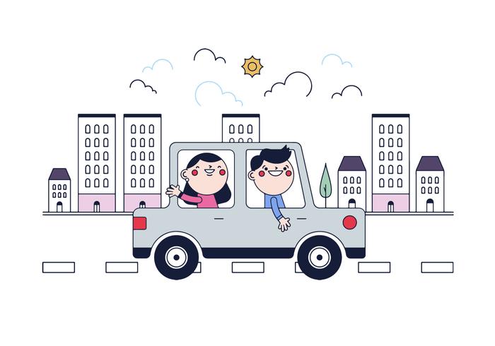 Free Carpooling Vector