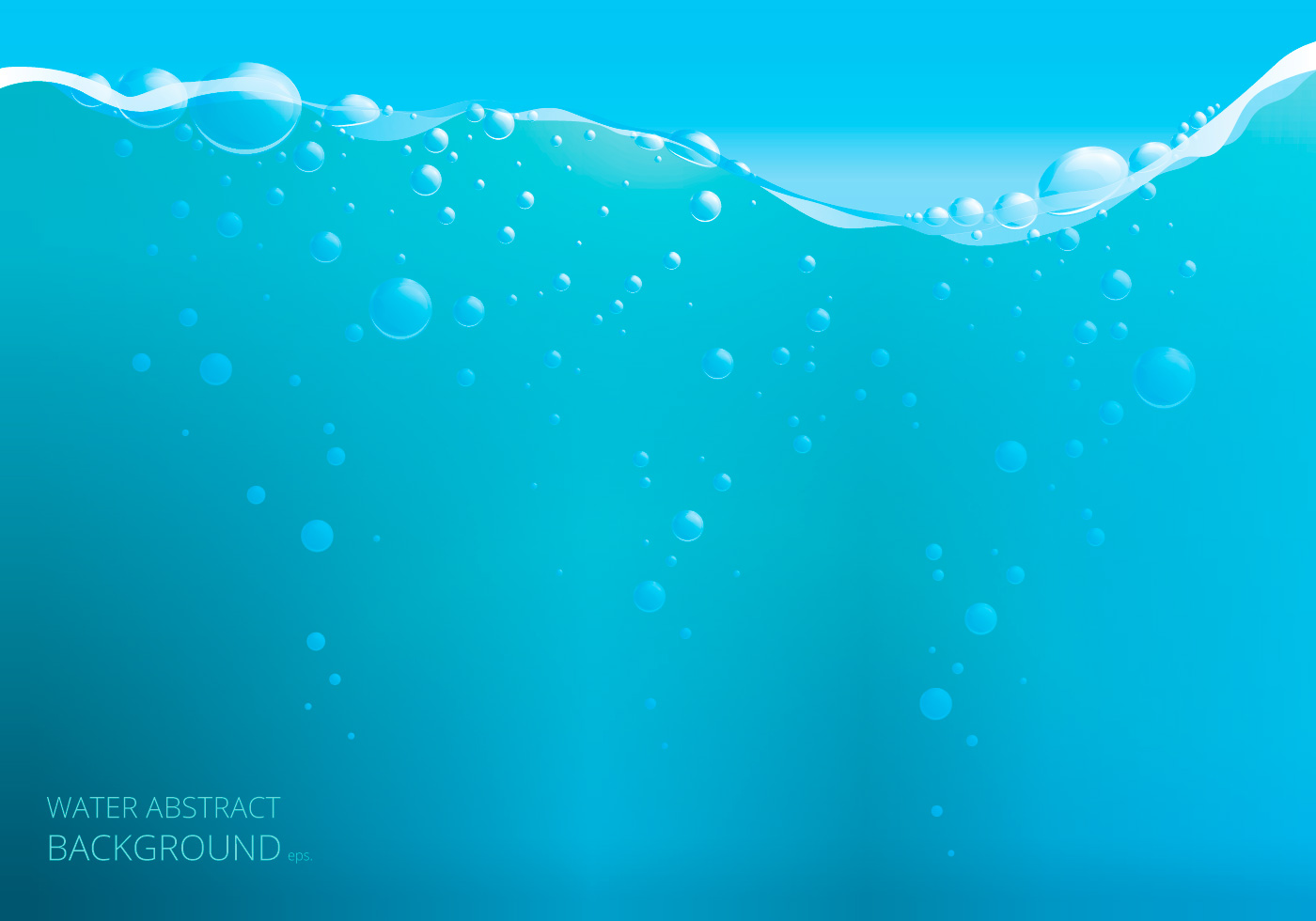 Download Water Vector Wave Surface with Bubbles of Air - Download Free Vectors, Clipart Graphics & Vector Art