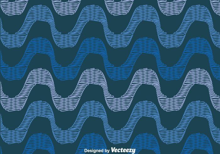 Blue Copacabana Seamless Pattern vector