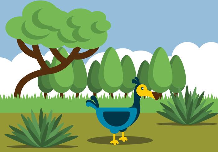 Illustration Of Dodo Bird vector