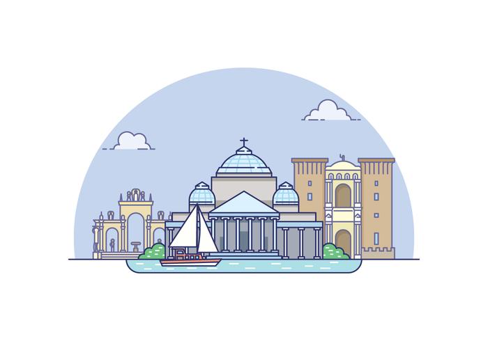 Napoli Landscape vector