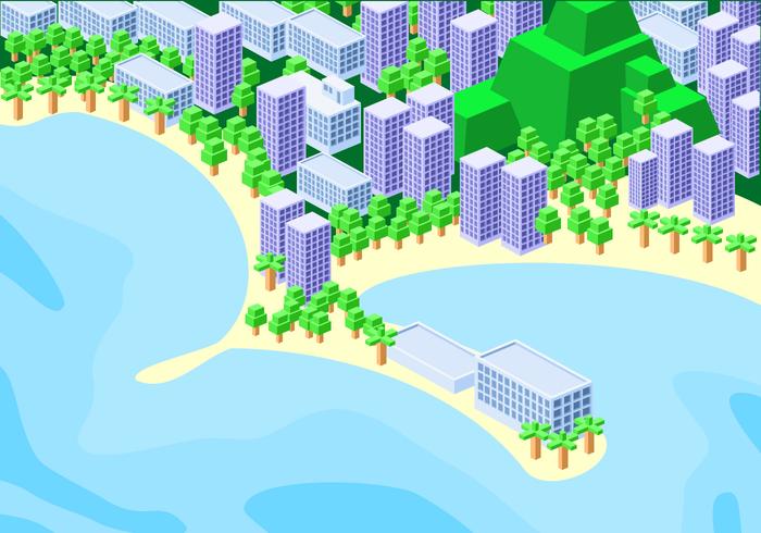 Isometric Copacabana Free Vector