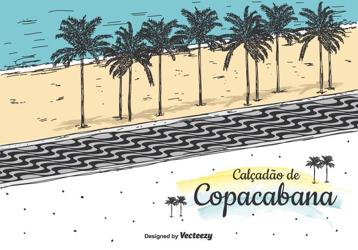 Copacabana Vector Background