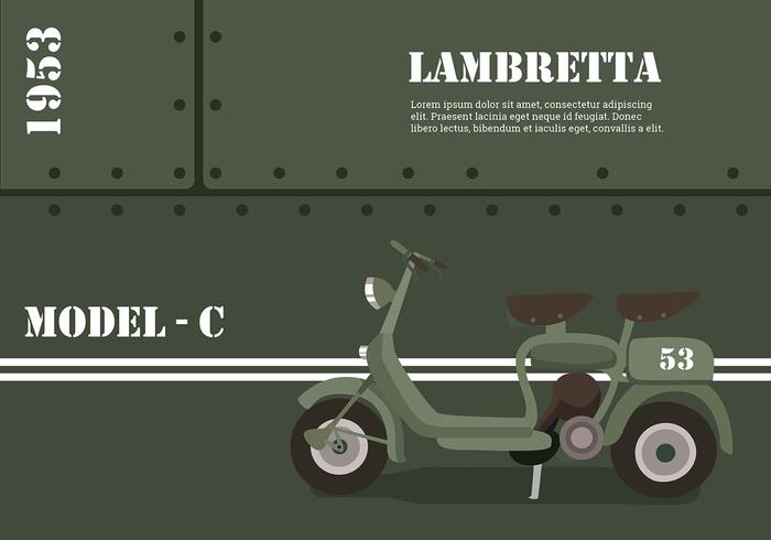 Lambretta Model-C Free Vector