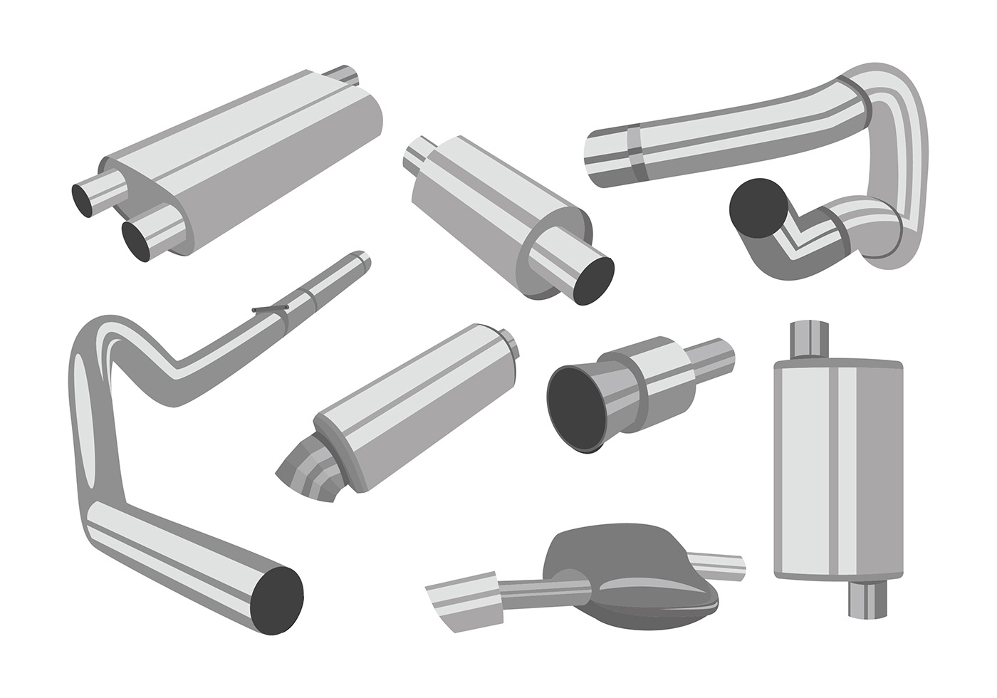 Muffler Set Free Vector 146848 Vector Art at Vecteezy