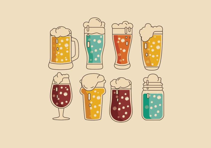 Efervescentes coloridas bebidas vector