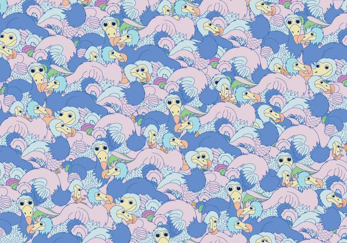 Dodo Pattern Vector