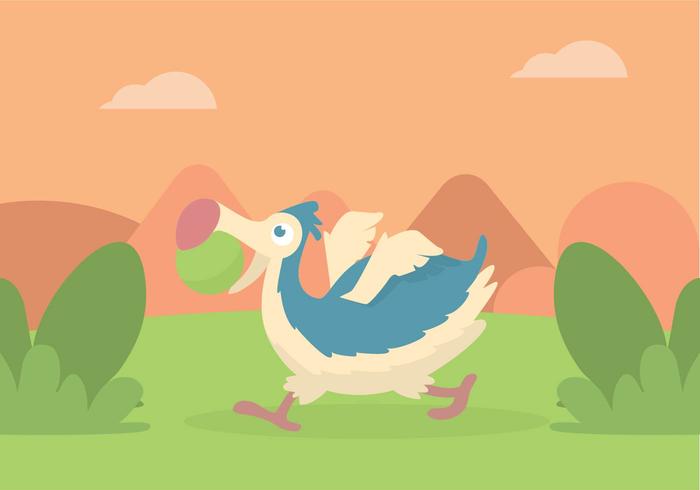 Ilustración dodo vector