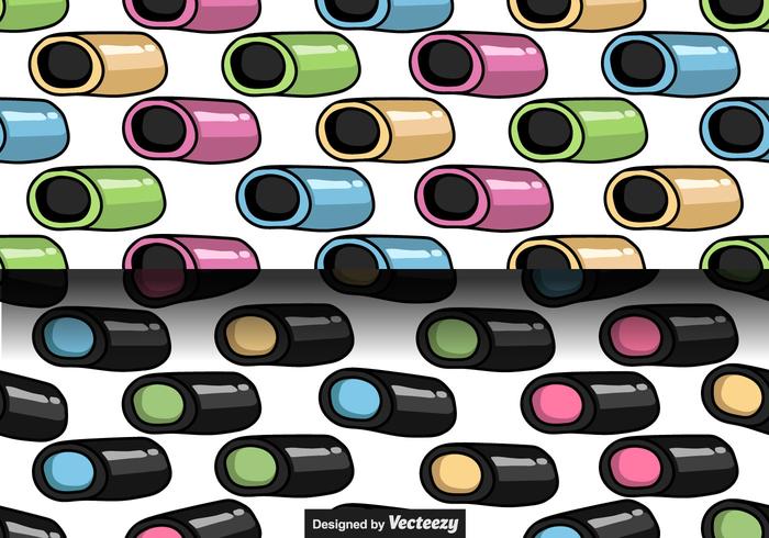 Licorice Candy Vector Seamless Patterns