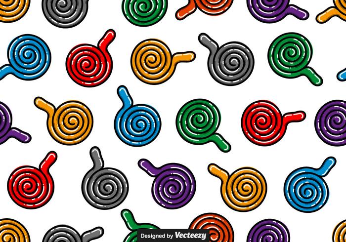 Licorice Candy Vector Seamless Patterns