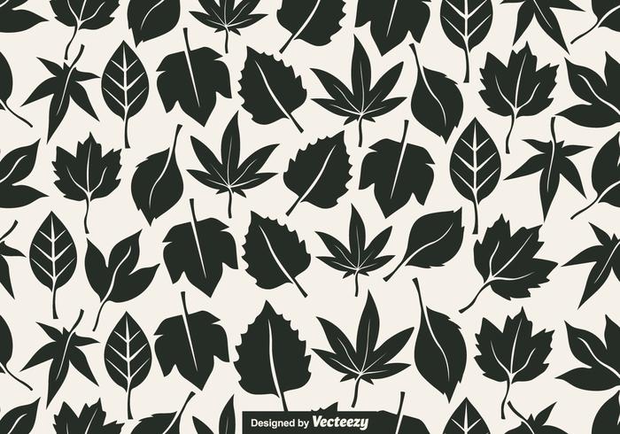 Vector Seamless Pattern Of Leaves