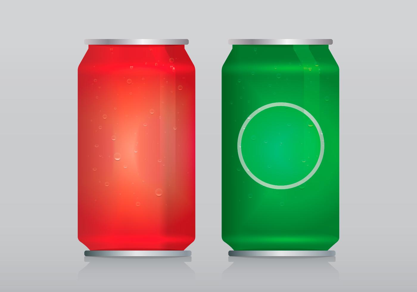 Soda Can Template With Water Vector Bubbles of Air 146951 Vector Art at