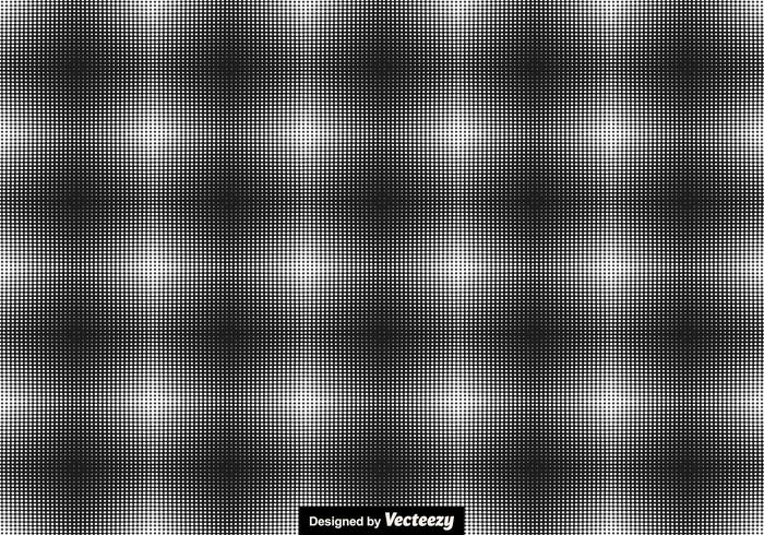 Halftone Seamless Pattern Vector Illustration