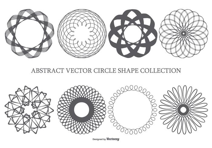 Círculo de formas abstractas vector