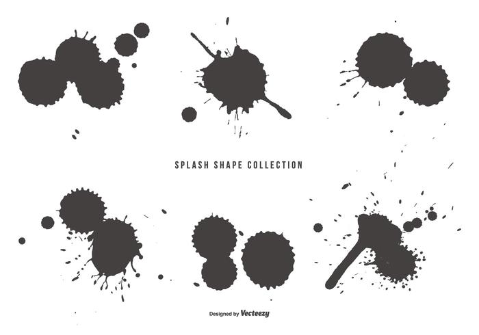 Colección Splash Shapes vector