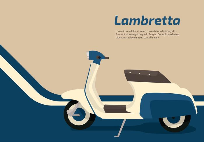 Lambretta Azul Vector Libre