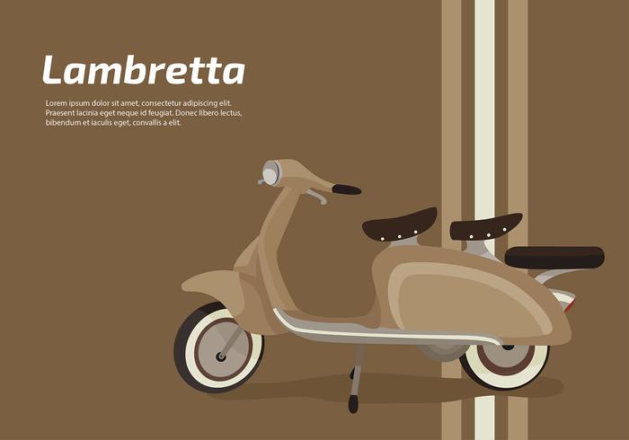 Lambretta Classic Scooter Vector Libre