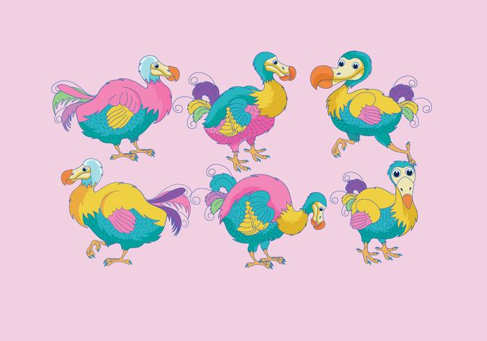 Dodo Colorido Vector