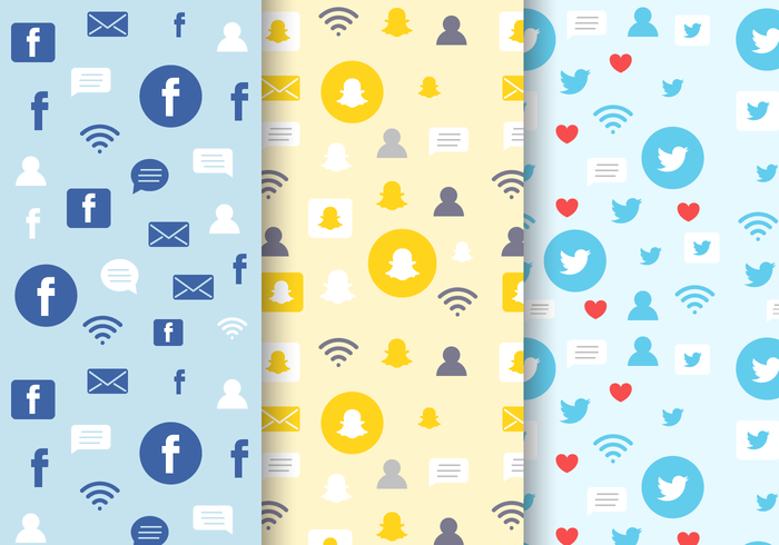 Social Media Pattern vector