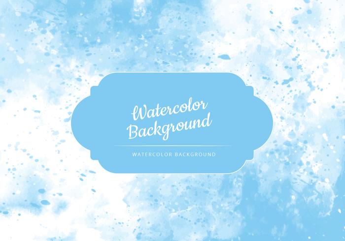 Vector Light Blue Watercolor Background