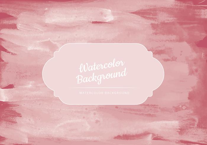 Vector Red Smudges Watercolor Background