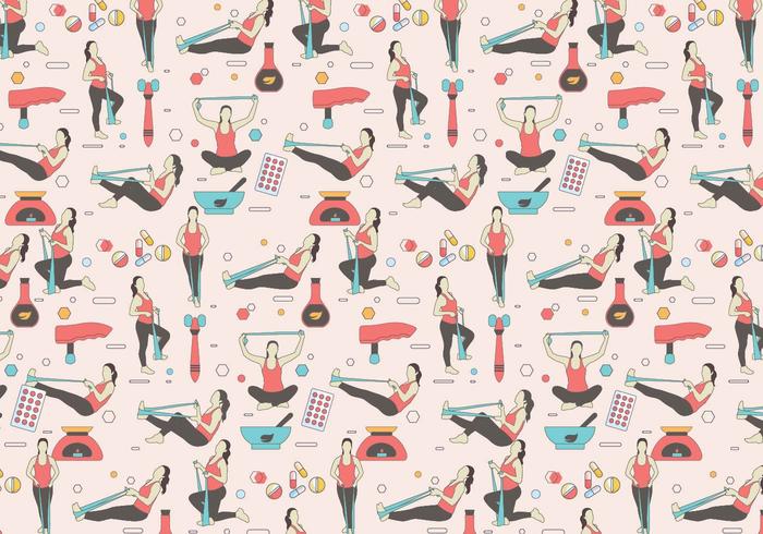 Physiotherapist Pattern Vector