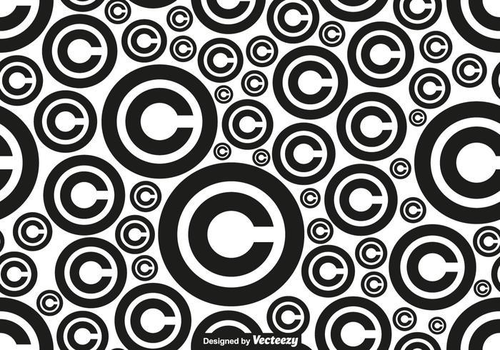 Vector Copyright Symbol Seamless Pattern