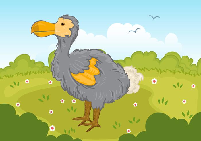 Dodo Bird In Park Vector 