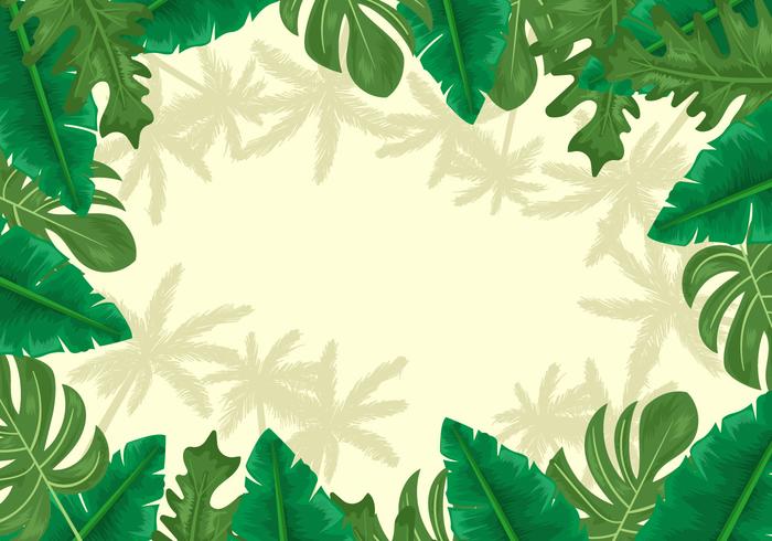 Palmetto Leaves Background vector