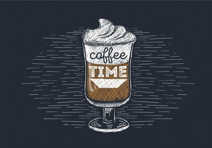 Free Hand Drawn Vector Espresso Illustration Free Hand Drawn Vector Espresso Illustration
