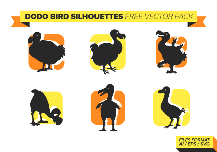 Dodo Bird Silhouettes Free Vector Pack Dodo Bird Silhouettes Free Vector Pack